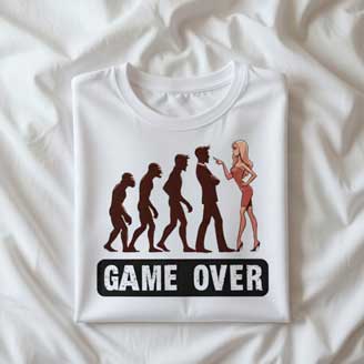 Camiseta despedida de soltero personalizada Game Over